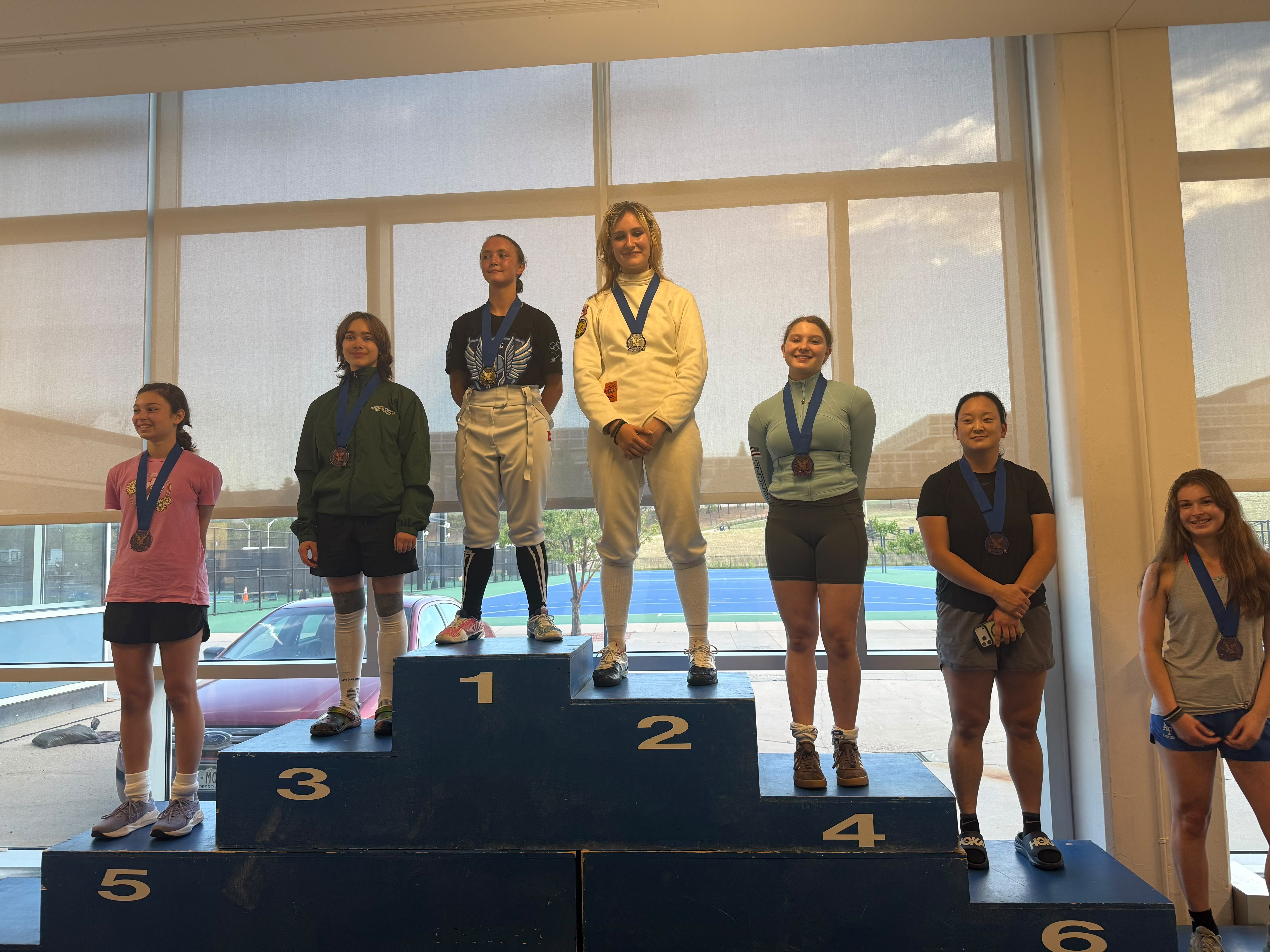 Zoe on the Medal Podium at Air Force Academy