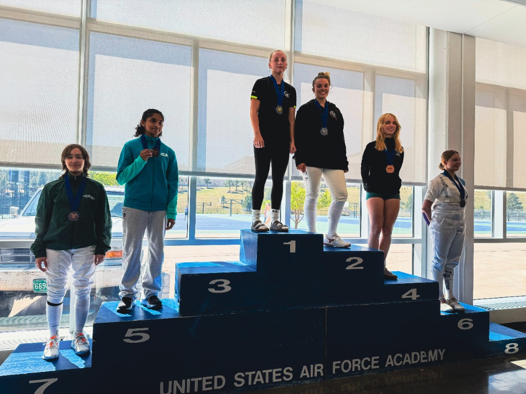 Zoe on the Junior Medal Podium at Air Force Academy